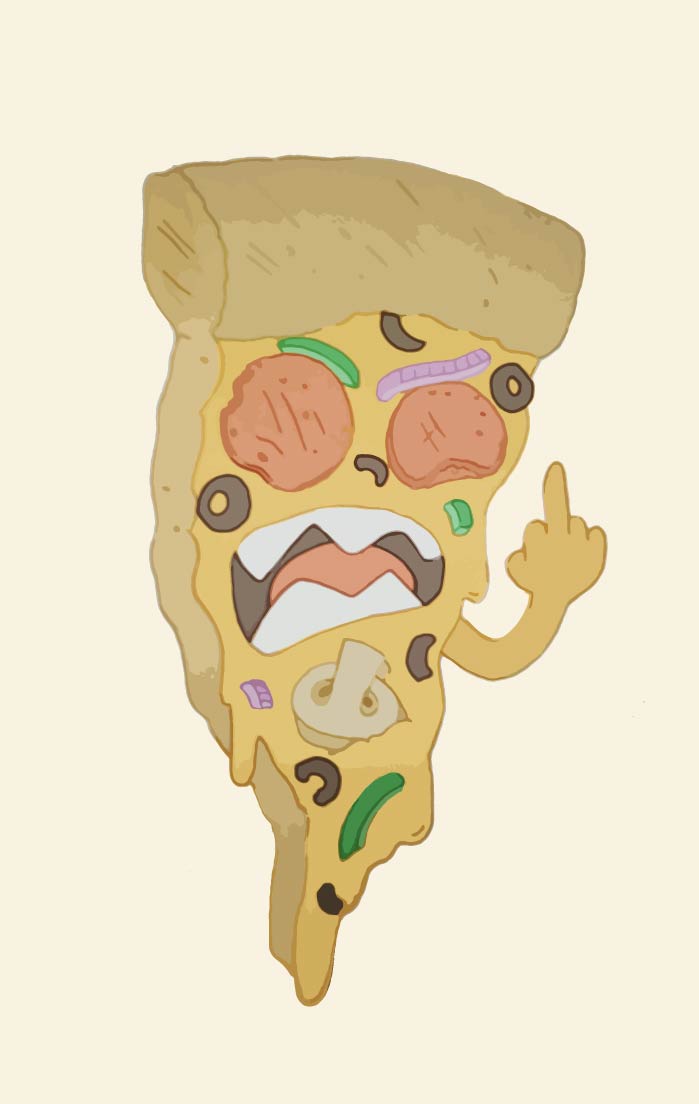 angry pizza