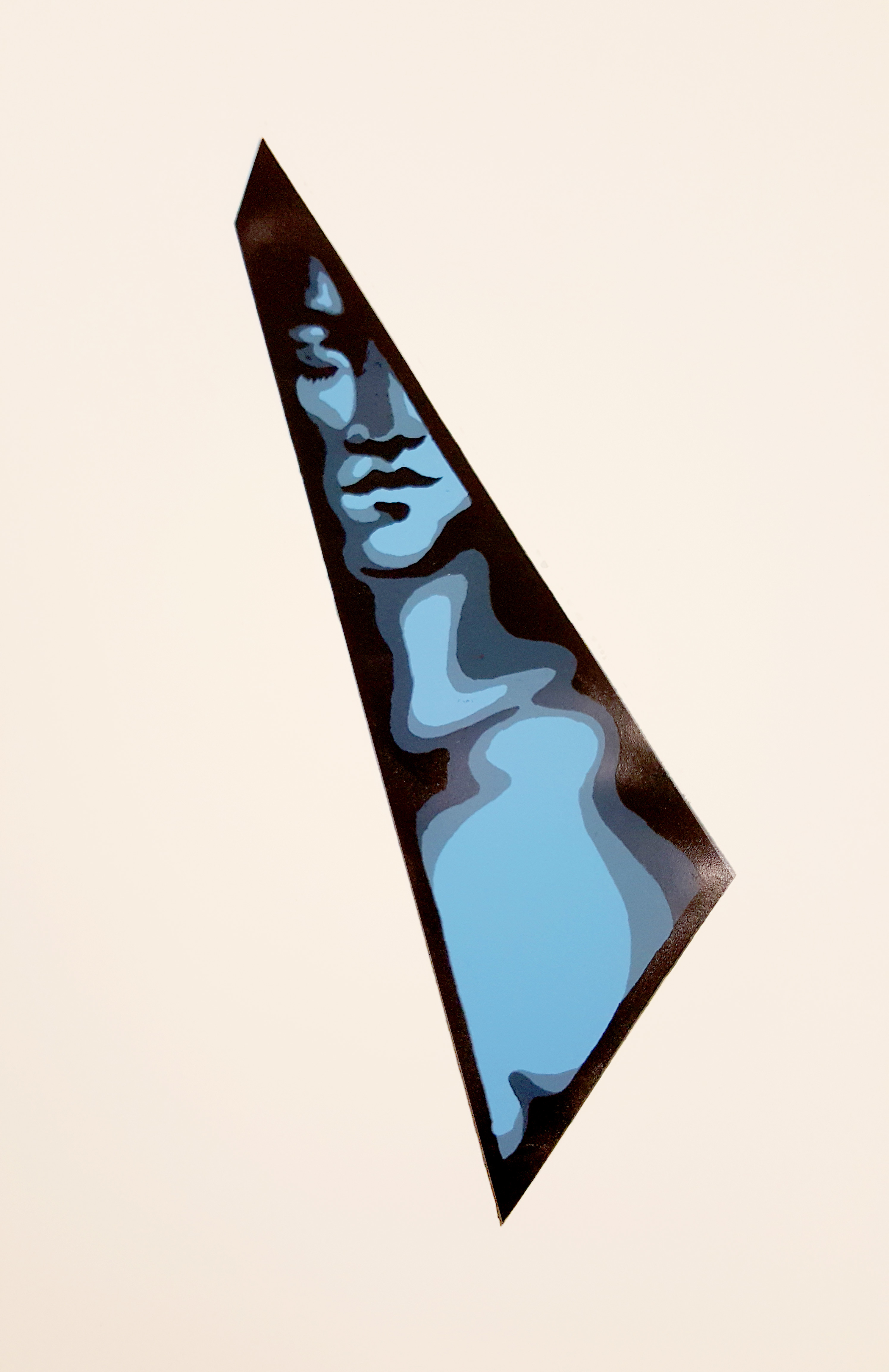 blue screen print